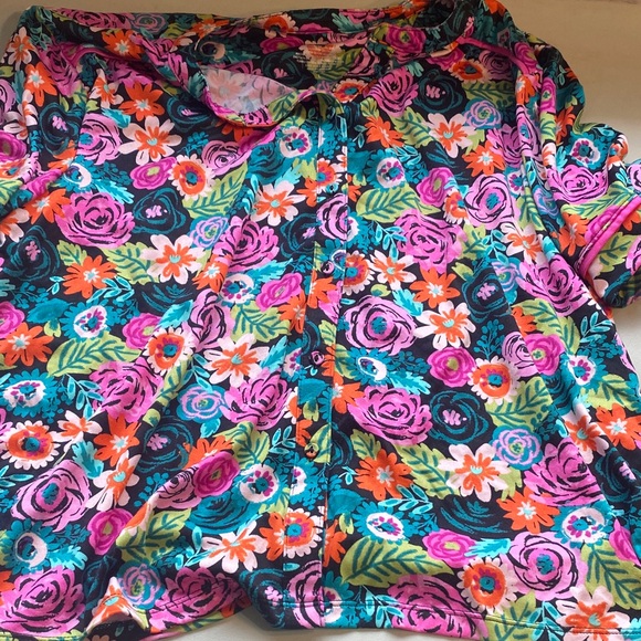 Cuddl Duds Floral Pajama Set - Multicolor - Picture 3 of 5